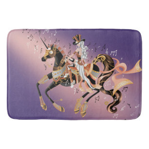 Tapis De Bain Cheval mécanique Steampunk & Dame