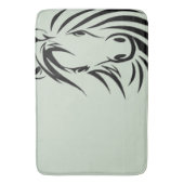 Tapis De Bain Cheval noir vert tête (devant Vertical)