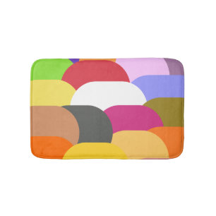 Tapis De Bain Chevauchement des échelles cercles motif
