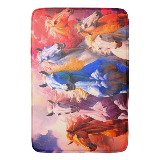 Tapis De Bain Chevaux (devant Vertical)