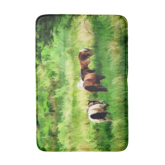 TAPIS DE BAIN CHEVAUX (Devant (Vertical))