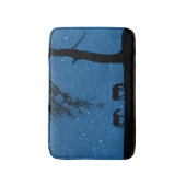 Tapis De Bain Chevaux à la chauve-souris de nuit (Devant (Vertical))