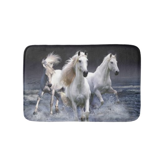Tapis De Bain Chevaux à lancer l'oreiller (Devant)