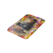 Tapis De Bain Chevaux colorés (Angle)