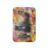 Tapis De Bain Chevaux colorés (Devant (Vertical))