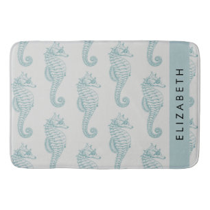 Tapis De Bain Chevaux de mer tropicaux, Motif hippocampe, Votre 