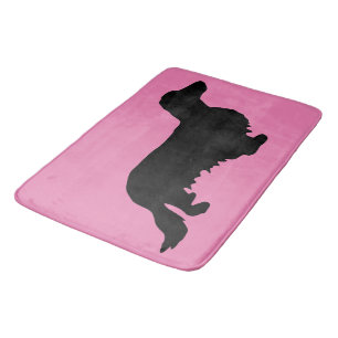 Tapis De Bain Cheveux longs Dachshund - Silhouette 1