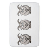 Tapis De Bain Chèvre de ferme drôle mignonne (devant Vertical)