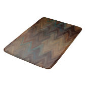 Tapis De Bain Chevron Brown sud-ouest (Angle)