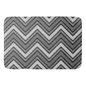 Tapis De Bain chevron croquis gris et noir (Devant)