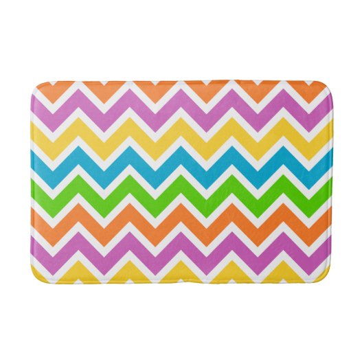 tapis de bain chevron de printemps (Devant)