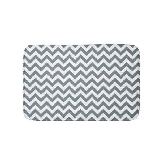Tapis De Bain Chevron Dull Silver (Devant)