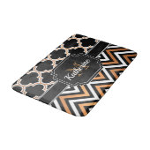 Tapis De Bain Chevron et Quatrefoil (Angle)