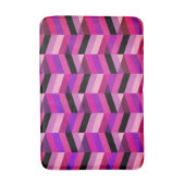 Tapis De Bain Chevron/Herringbone abstrait | Violets et Violet (Devant (Vertical))