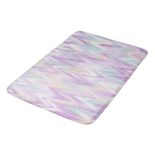 Tapis De Bain Chevrons Abstraits (Angle)