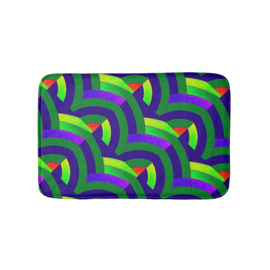 Tapis De Bain chevrons chic et design (Devant)