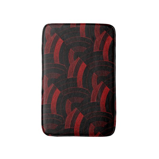 Tapis De Bain chevrons élégants modernes chics (Devant (Vertical))