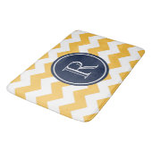 Tapis De Bain Chevrons jaunes (Angle)