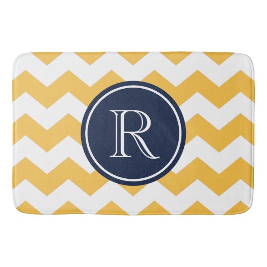 Tapis De Bain Chevrons jaunes (Devant)