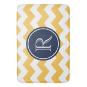 Tapis De Bain Chevrons jaunes (devant Vertical)