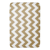 Tapis De Bain Chevrons neutres en teck (devant Vertical)