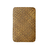 Tapis De Bain Chic Abstrait Brown Wicker Zigzag Motif (Devant (Vertical))