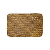Tapis De Bain Chic Abstrait Brown Wicker Zigzag Motif (Devant)