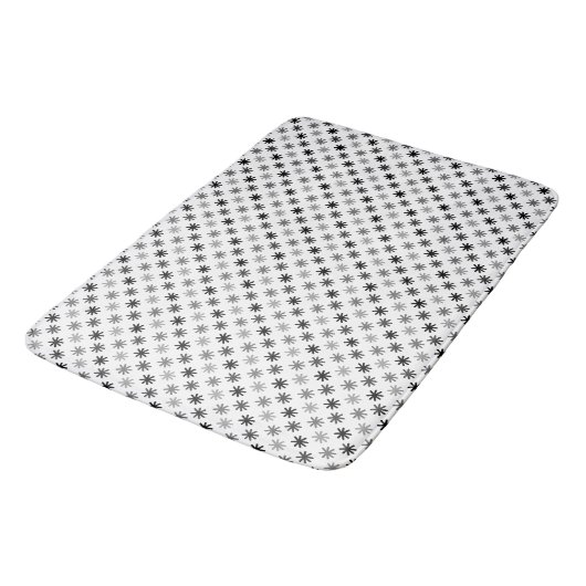 Tapis De Bain Chic Asterisks - Classique - Arrière - plan blanc (Angle)