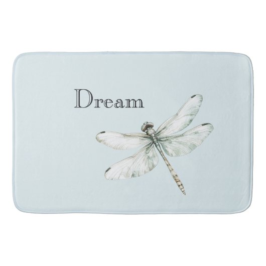 Tapis De Bain Chic Blue Dragonflies Dream (Devant)
