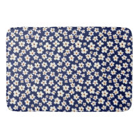 Chic Boho Daisies Bleu foncé Motif rideau de douch