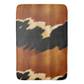 Tapis De Bain Chic Brown Black Cream Western Cowhide (devant Vertical)
