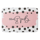 Tapis De Bain Chic fille Boss Polka Douche Dot Rideau (Devant)