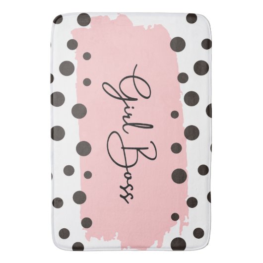 Tapis De Bain Chic fille Boss Polka Douche Dot Rideau (devant Vertical)