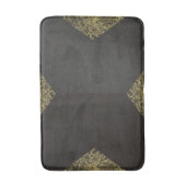 Tapis De Bain Chic Moderne Or et Gris (Devant (Vertical))