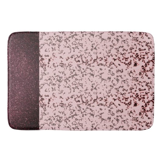 Tapis De Bain Chic rose Rose Blush Marbre (Devant)