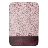Tapis De Bain Chic rose Rose Blush Marbre (devant Vertical)