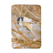 Tapis De Bain Chickadee au plafond noir - Photo originale (Devant (Vertical))