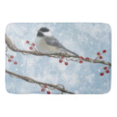 Tapis De Bain Chickadee Hiver Bain Mat (Devant)