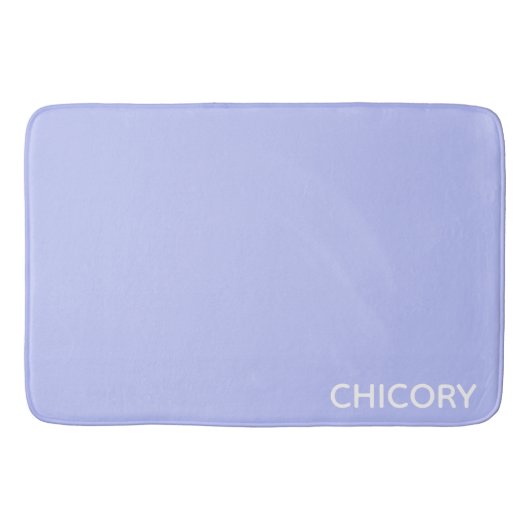 Tapis De Bain Chicorée Nom de couleur bleu Fleur (Devant)