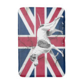 Tapis De Bain Chien à pointeur anglais rétro British Union Jack (Devant (Vertical))