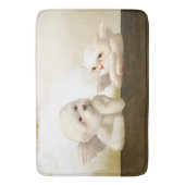 Tapis De Bain Chien angélique et chat sur Cloud (devant Vertical)