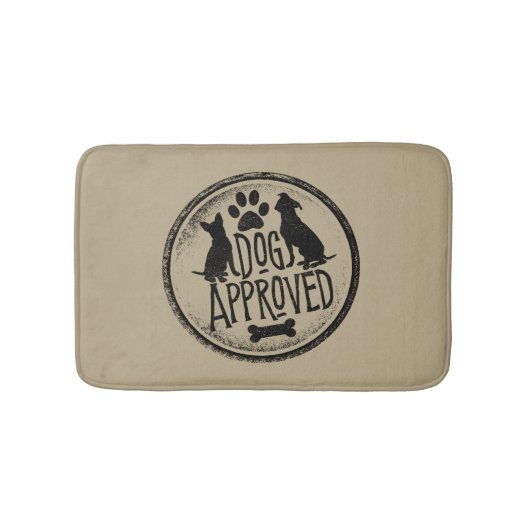 Tapis De Bain Chien approuvé (Devant)
