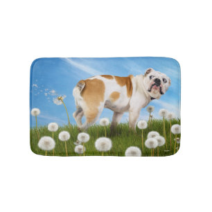 Tapis De Bain Chien avec Dandelion