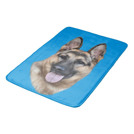 Tapis De Bain Chien berger allemand (Angle)