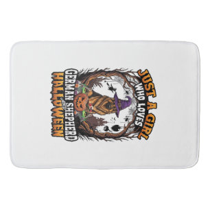Tapis De Bain Chien berger allemand Halloween Chapeau de sorcièr