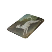 Tapis De Bain Chien blanc gris (par Jean-Baptiste Oudry) (Angle)