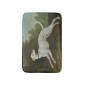 Tapis De Bain Chien blanc gris (par Jean-Baptiste Oudry) (Devant (Vertical))