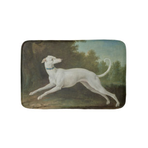 Tapis De Bain Chien blanc gris (par Jean-Baptiste Oudry)
