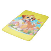 Tapis De Bain Chien chiot mignon (Angle)