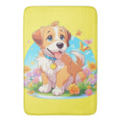 Tapis De Bain Chien chiot mignon (devant Vertical)